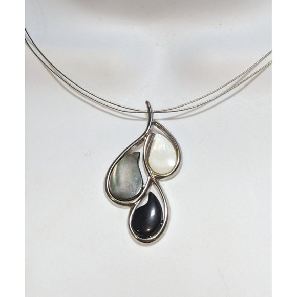 Lia Sophia Shell Teardrop Necklace - Picture 1 of 7